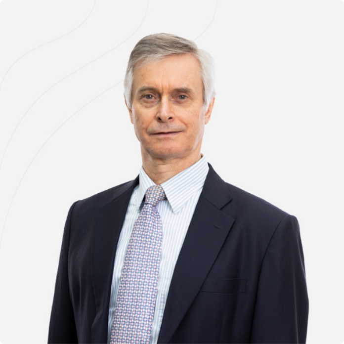 grey haired man